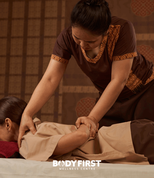 Thai massage | Body First Wellness Center thai masseuse giving massage
